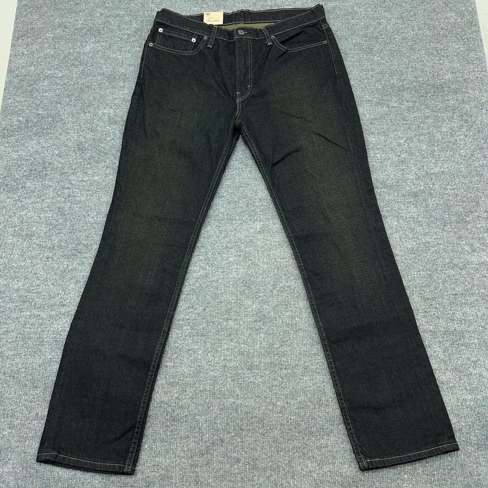 Levis Jeans Mens 36x32 Dark Blue 511 Slim Stretch Dark Wash Taper 5-Pocket NEW